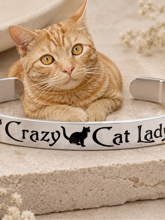 Jewelry - Crazy Cat Lady Cuff Bracelet
